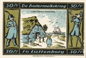 Német Birodalom/Weimari Köztársaság/Lütjenburg 1921. 50Pf (4x) mind klf, komplett sor T:I