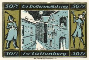 Német Birodalom/Weimari Köztársaság/Lütjenburg 1921. 50Pf (4x) mind klf, komplett sor T:I