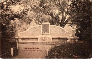 1918 Balatonföldvár, Gróf Széchenyi Imre szobor (EK)