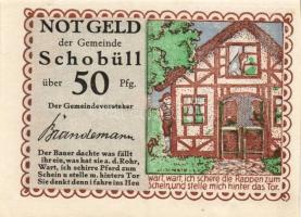 Német Birodalom/Weimari Köztársaság/Schobüll DN 50Pf (6x) mind klf, komplett sor T:I