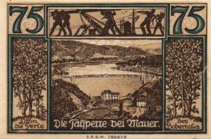 Német Birodalom/Weimari Köztársaság/Lähn DN 25Pf, 50Pf, 75Pf, 1M, 1,5M komplett sor T:I Összesen 5kl...