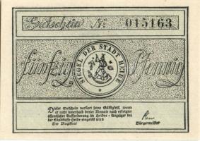 Német Birodalom/Weimari Köztársaság/Heide DN 20Pf, 50Pf, 1M komplett sor T:I Összesen 3klf db!