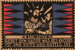 Német Birodalom/Weimari Köztársaság/Eutin 1921. 25Pf, 50Pf, 75Pf komplett sor T:I Összesen 3klf db!