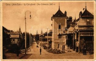 1911 Újtátrafüred, Neu-Schmecks, Novy Smokovec (Tátra, Magas Tátra, Vysoké Tatry); Kertész Tódor tátrai emléktárgyak üzlete / shop (EM)