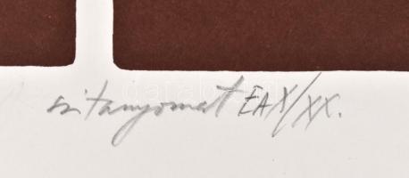 Károlyi András (?-?): Purgatórium. Szitanyomat, papír. Jelzett. Számozott, EA X/XX, művészpéldány. 2...