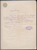 cca 1900-1930 4 db éttermi és kávéházi munkáltatói igazolás borfiú, borász, mosogató részére