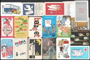 1962-1989 22 db reklámos kártyanaptár
