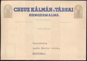 1938 Cseuz Kálmán és Társai Hengermalma levelezőlap