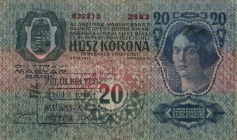 Kis korona tétel 1904-18. 2K (2x) klf, 10K (1x), 20K (9x), 25K (1x) klf bélyegzőkkel! T:II,III,IV Ös...