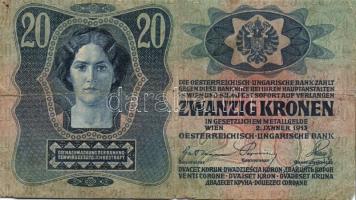 Kis korona tétel 1904-18. 2K (2x) klf, 10K (1x), 20K (9x), 25K (1x) klf bélyegzőkkel! T:II,III,IV Ös...