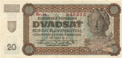 Német 3. Birodalom/Cseh-Morva Protektorátus/német megszállás 1940. 100K T:II + Szlovákia 1939. 20K T:II