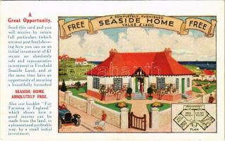 Peacehaven (Sussex), Peacehaven Estates advertising card, Free Seaside Home s: Brookes
