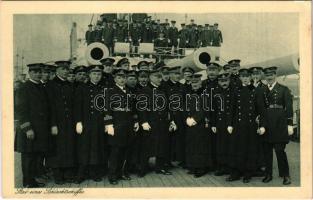 Stab eines Schlachtschiffes, K.u.K. Kriegsmarine / Austro-Hungarian Navy staff, officers. Nr. 1029. Phot. A. Hauger Pola 1916