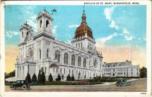 1933 Minneapolis (Minnesota), Basilica of St. Mary, automobiles (EK)