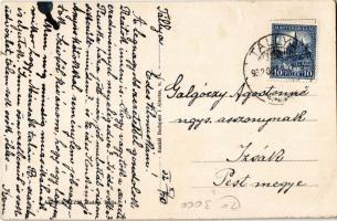 1932 Tállya, Atlasz Rezső fűszer- és vegyeskereskedése, vasútállomás, református és római katolikus ...