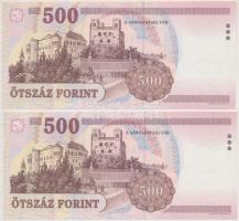 1998. 500Ft "EB" (2x) sorszámkövetők T:I
Adamo F54.1
