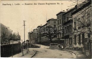 1918 Sarrebourg, Saarburg i. Lothringen; Kaserne des Ulanen-Regiments Nr. 11. / military barracks (EK)