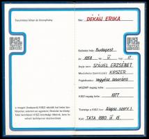 1980 KISZ középvezetői tanfolyam oklevele