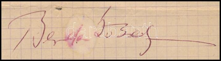 Berda József (1902-1966): Gyermeteg eset c. versének kézirata