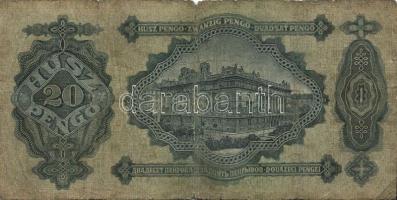 1930. 20P + 1941. 20P mindkettő zöld nyilaskeresztes fny-sal T:II,III/IV