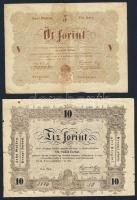 1848-49. "Kossuth-bankók" kis tétel 30kr (5x), 15kr (1x), 1Ft (1x), 5Ft (2x) színvariánsok...