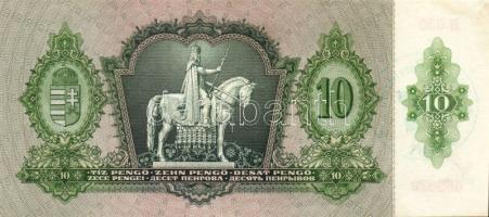 1930-41. 10P, 20P, 50P, 100P zöld "Városi Pártvezető-Sopron" bélyegzővel + zöld nyilaskere...