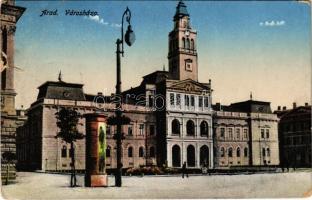 1917 Arad, Városháza. Mandl J. kiadása / town hall (szakadás / tear)