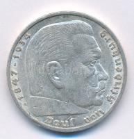 Német Harmadik Birodalom 1935A 5M Ag "Hindenburg" T:2 German Third Empire 1935A 5 Reichsmark Ag "Hindenburg" C:XF Krause KM#86