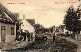 1916 Felcsút, Fő utca, Marsik S. üzlete (EK)