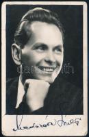 Madarász László (1903-1969) színész aláírása az őt ábrázoló képen