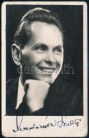 Madarász László (1903-1969) színész aláírása az őt ábrázoló képen