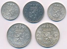 Hollandia 1956-1957. 1G "I. Julianna" (2x) + 1960-1961. 2 1/2G Ag "I. Julianna" ...