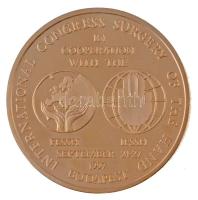 1997. "Nemzetközi Kézsebészeti Konferencia, 1997. szeptember 24-27." aranyozott fém emléké...