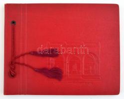 cca 1930-1940 fotók München városáról, 16 db, dombornyomatos vászon fotóalbumban, 9x7 és 9,5x7 közöt...