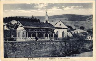 1929 Gölnicbánya, Göllnitz, Gelnica; Kis vasútállomás és zsinagóga / Mesto Malá stanica / Kleine Station / railway station and synagogue