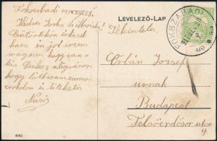 1914 Balatonszabadi, Fokszabadi; református templom és népiskola, gyerekek csoportja (EK)