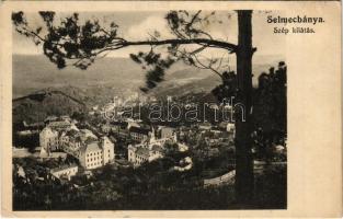 1917 Selmecbánya, Banská Stiavnica;  szép kilátás. Joerges / nice view
