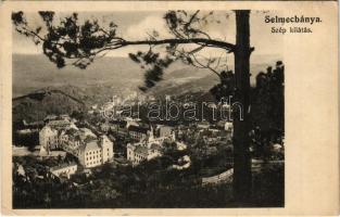 1917 Selmecbánya, Banská Stiavnica; szép kilátás. Joerges / nice view