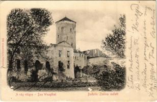 Zsolna, Sillein, Zilina; Budatin vár. Gansel Lipót 182. / Budatínsky hrad / castle (kis szakadás / small tear)