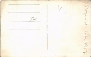 1952 Poprád (Tátra, Vysoké Tatry), vasútállomás, vonatok / railway station, trains. photo