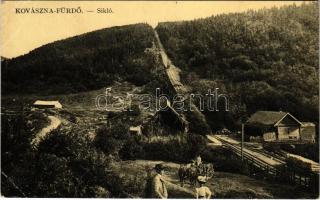 1912 Kovászna, Kovásznafürdő, Baile Covasna; sikló / funicular (EK)