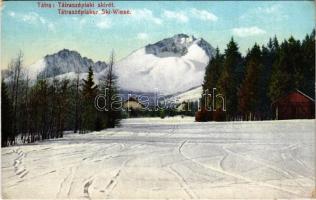 Tátraszéplak, Tatranska Polianka, Westerheim (Tátra, Vysoké Tatry); skirét, sírét télen / Ski Wiese / ski meadow, winter sport (EK)