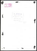 Jónás László: Pillanatkép a Mezőgazdasági Múzeumból, pecséttel jelzett, feliratozott fotó, 39×28 cm