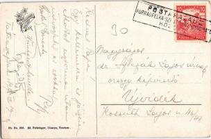 Tátra, Vysoké Tatry; Dunajeci hajózás, tutaj. Feitzinger Ede ph. No. 356. / rafting + "POSTAKAL...