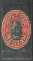 1930 Mocznik mustár a legjobb, gyár: Budapest VIII. ker., karton reklámlap, jó állapotban, 35×19 cm