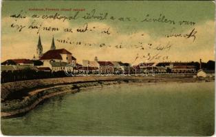 1908 Komárom, Komárnó;, Ferenc József rakpart / quay (fl)