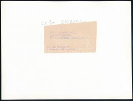 1961 A Debreceni Egyetem, Járai Rudolf (1913-1993) fotóművész légi felvétele, hátoldalon feliratozva...