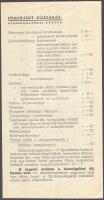 cca 1930 Hajdúszoboszlói Gyógyfürdő dekoratív (sz. Pál György), kihajtható, képes fürdőismertető, kü...