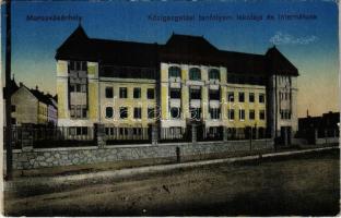 1917 Marosvásárhely, Targu Mures; Közigazgatási tanfolyam iskolája és internátusa / school