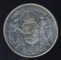 1930. 5P Ag "Horthy jobbra" T:3